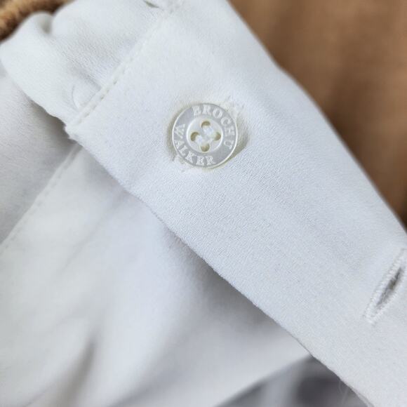 Brochu Walker The Looker Camel Tan Cashmere Oversize V-Neck Sweater White Layer - Picture 6 of 13